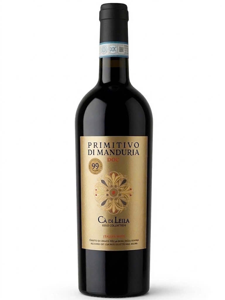 Rượu Vang Ý Primitivo Di Manduria Cà Di Leila Gold Collection