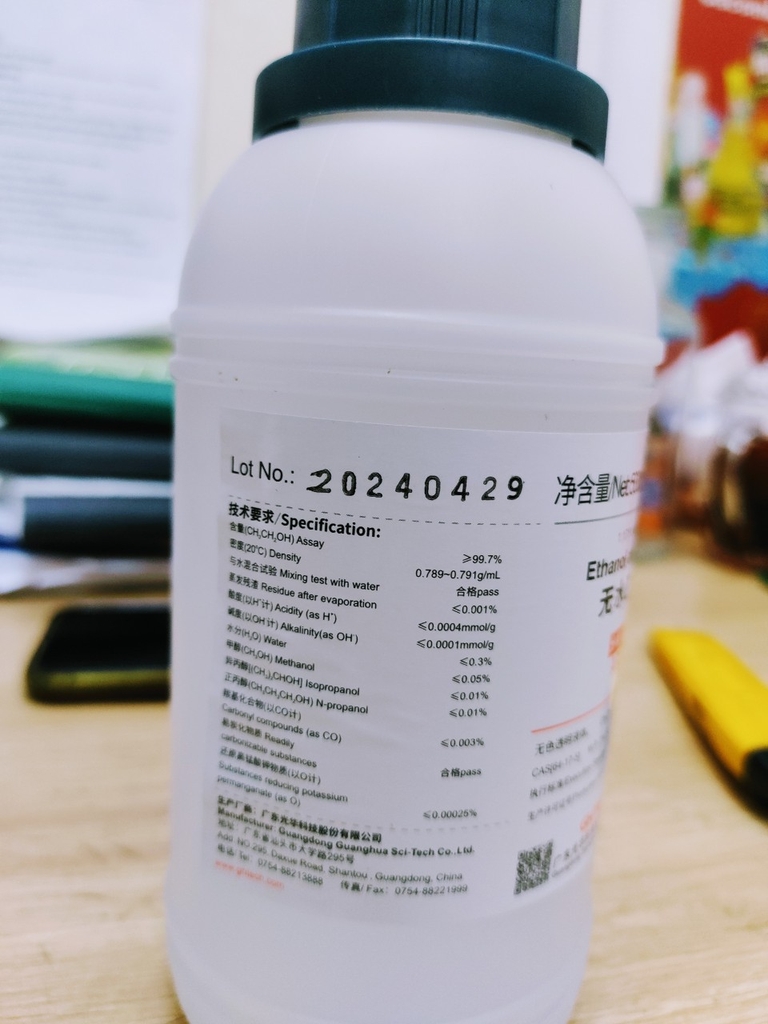CH3CH2OH (Ethanol absolute) - Cồn thí nghiệm - JHD/Sơn Đầu