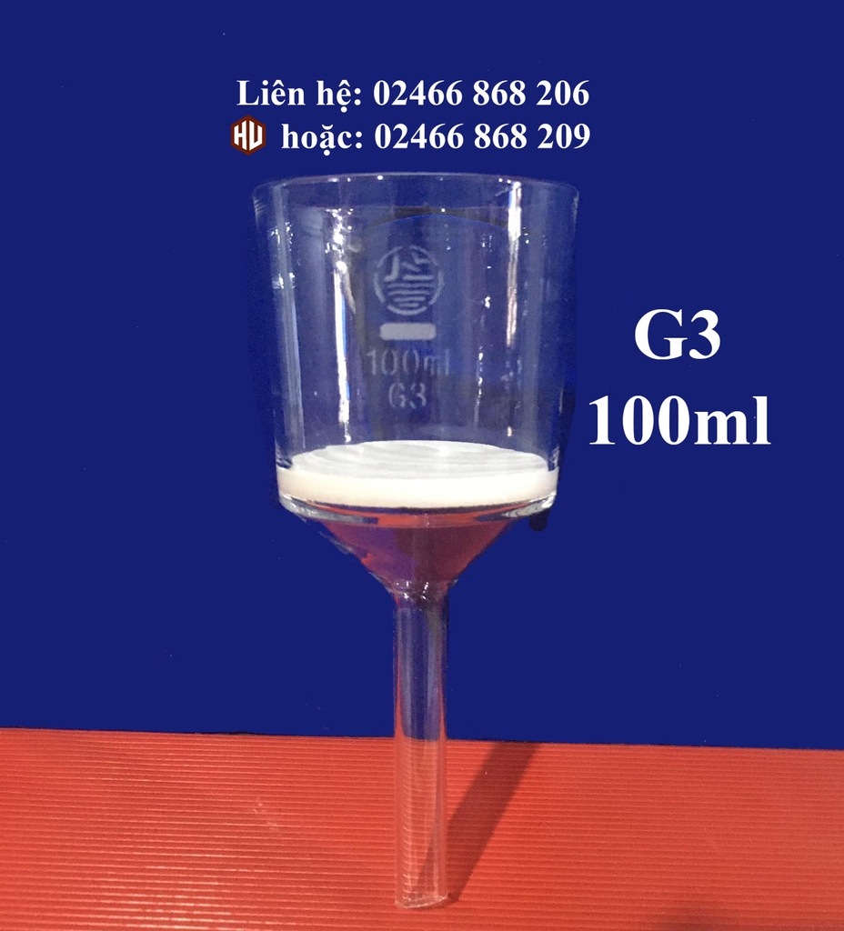 PHỄU THỦY TINH LỌC XỐP G3 (LOẠI 60ml - 100ml)