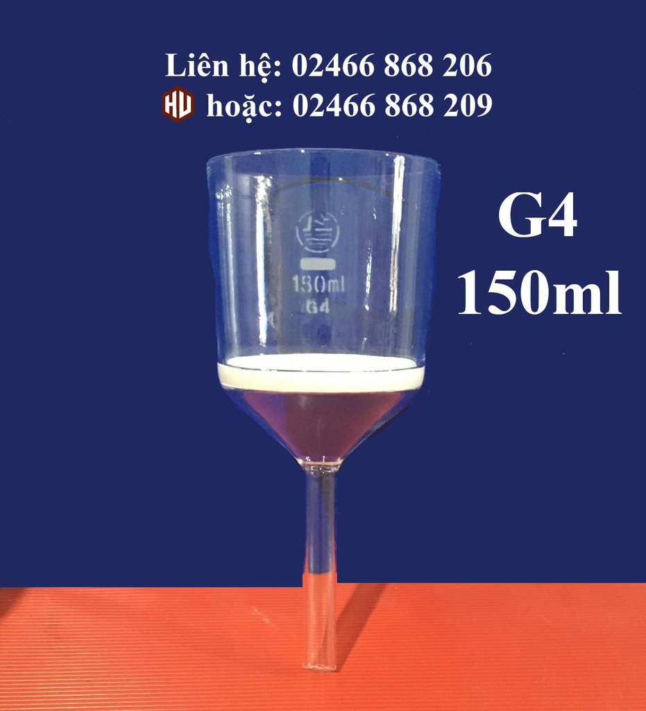 PHỄU THỦY TINH LỌC XỐP (LOẠI 60ml - 100ml - 150ml - 250ml)