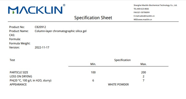 Silicagel 100-200 sắc ký cột