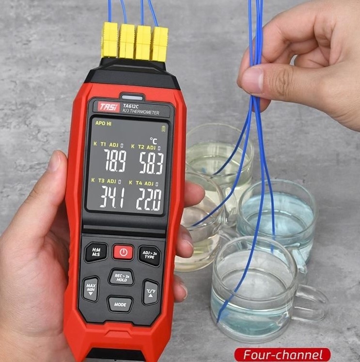 Nhiệt Kế tasi ta612C 4 Kênh k / j - 200~1372°C/ -328~2501°F