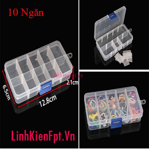 Hộp Đựng Linh Kiện 10 Ngăn