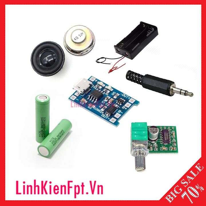 Combo Chế box loa mini 2x3w