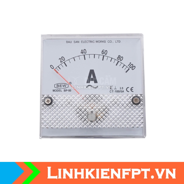 Đồng Hồ Ampe Kế Xoay Chiều Bew 8x8x3.5Cm