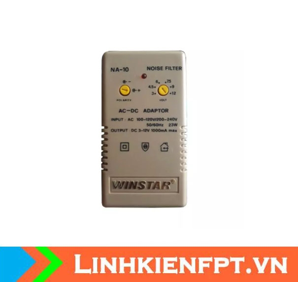 Bộ Chuyển Đổi Điện Đa Năng Winstar NA-10 110-220V Ra 3-12V 1A