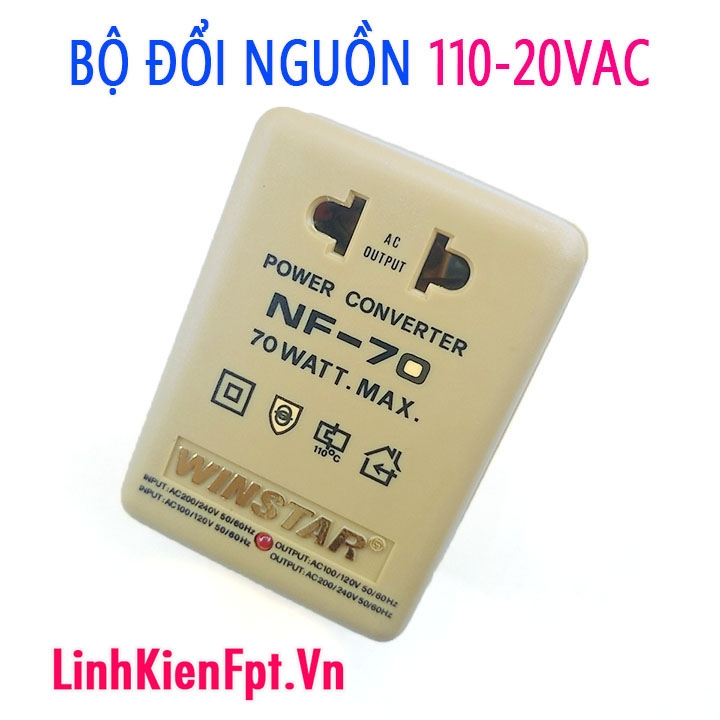 Adapter đổi nguồn NF-70 110 220VAC