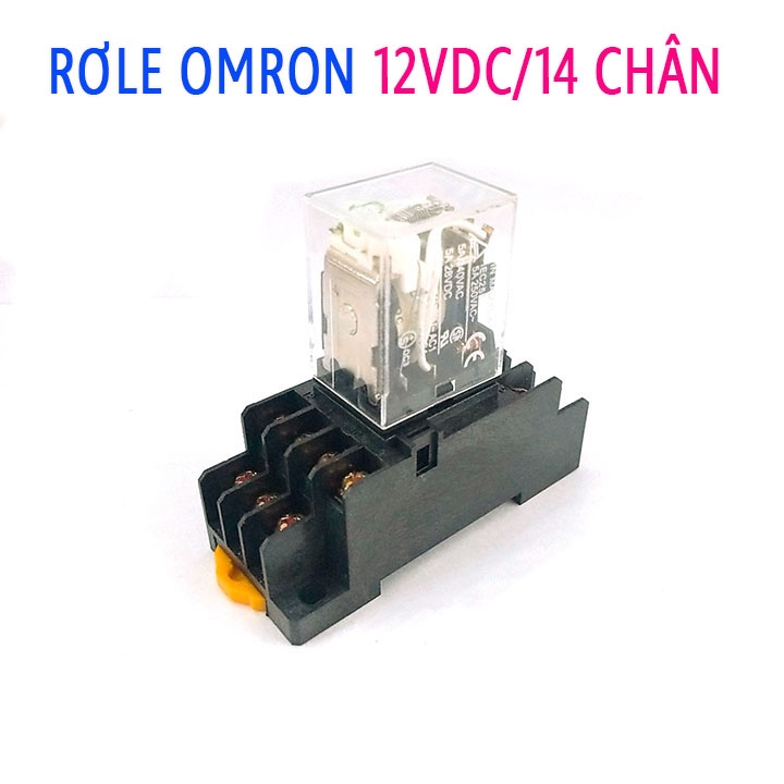 Relay Omron 12V-5A 14P ( Kèm Đế )