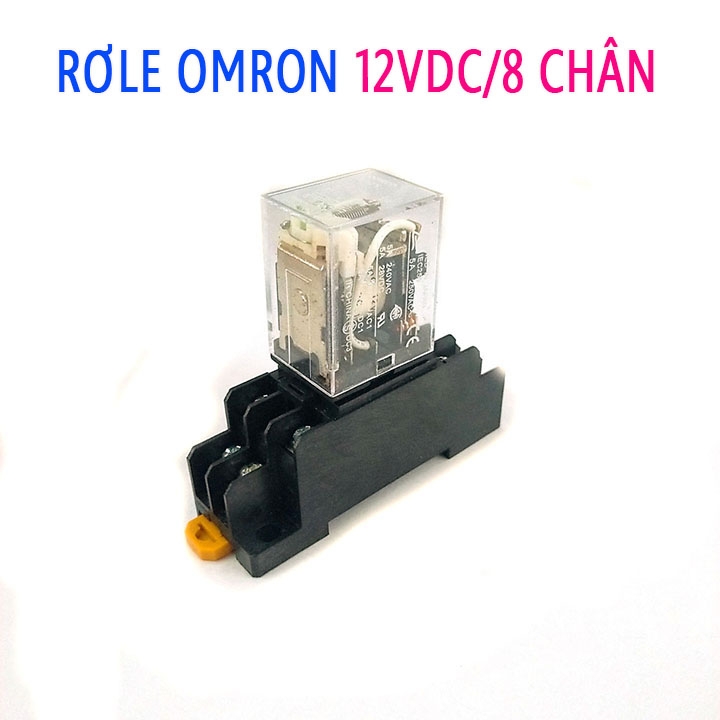 Relay Omron 12V-5A 8P ( Kèm Đế )