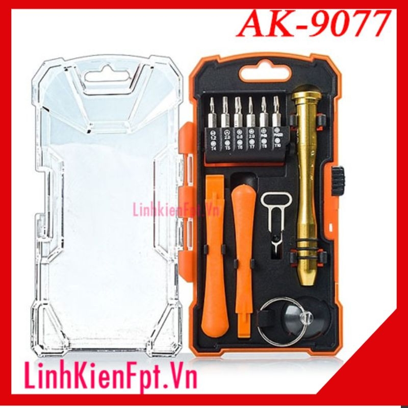 Bộ tô vít sửa chữa điện thoại Iphone, Asaki AK-9077 (Bộ 17 chi tiết)
