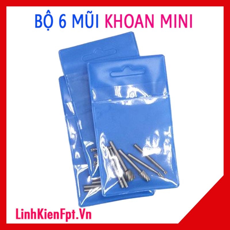 Bộ 6 mũi khoan mini