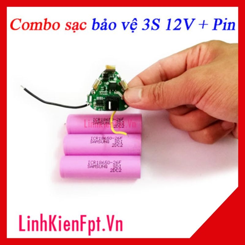 Combo Chế Pin Máy Khoan 12V Kèm Pin18650