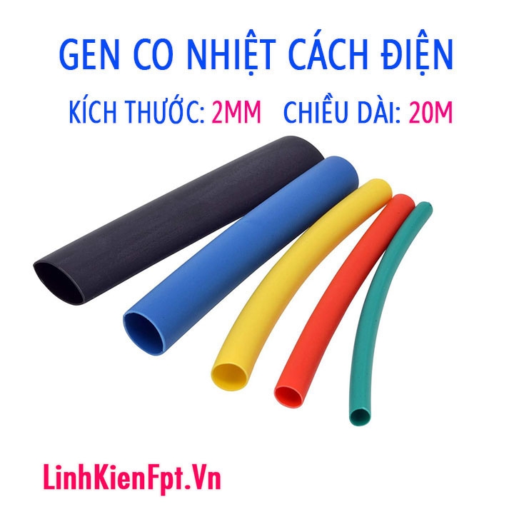 Gen co nhiệt cách điện phi 2 - 20m