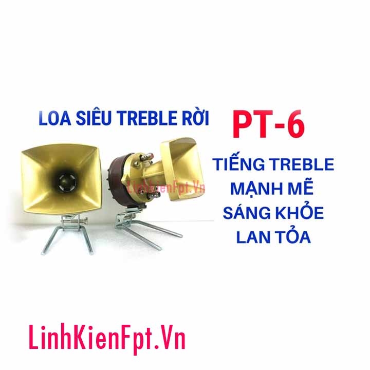 Bộ 2 loa treble kèn BX PT-6 (Tặng kèm 2 tụ)