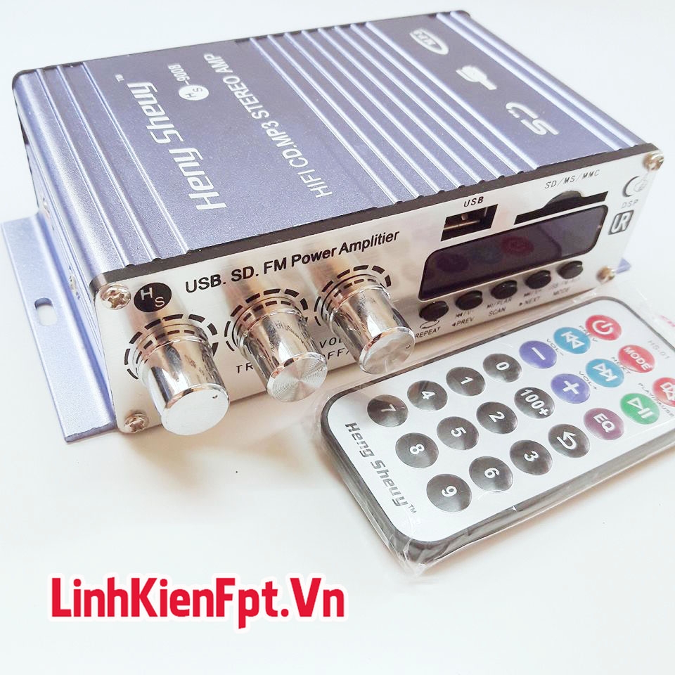 Âm Ly HS9004 Bluetouch 200W - 12V/5A+ Remote Cực Chất