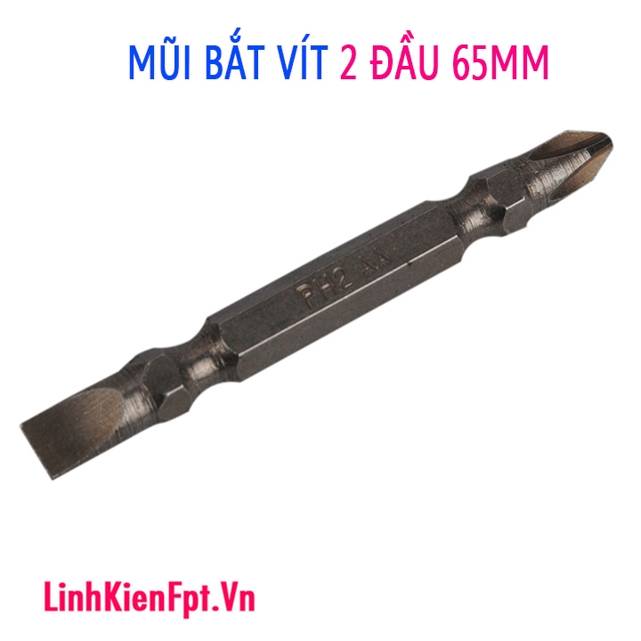 Mũi bắt vít 2 đầu 65mm