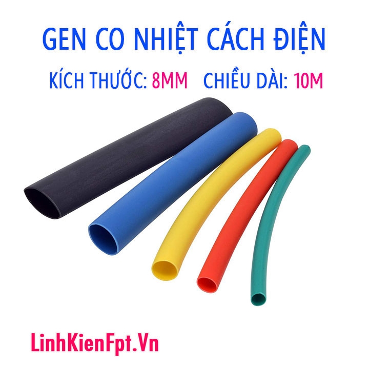 Gen co nhiệt cách điện phi 8 - 10m