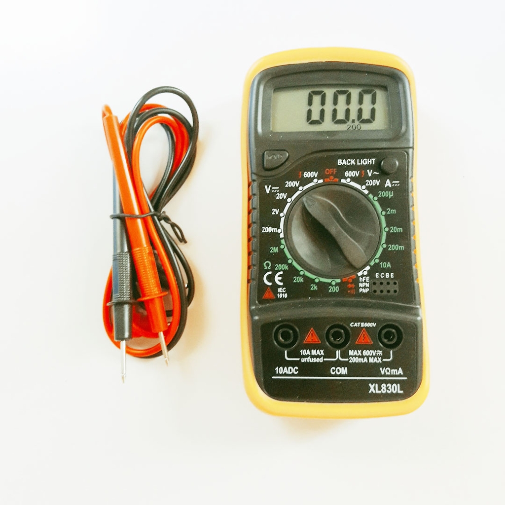 Đồng Hồ Đo Vạn Năng DT830L Có Led Trợ Sáng Màn Hình + Kèm Pin