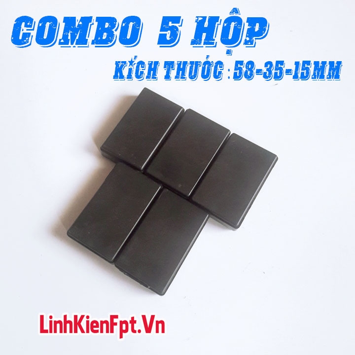 Hộp Nhựa 58x35x15mm - COMBO 5 Hộp