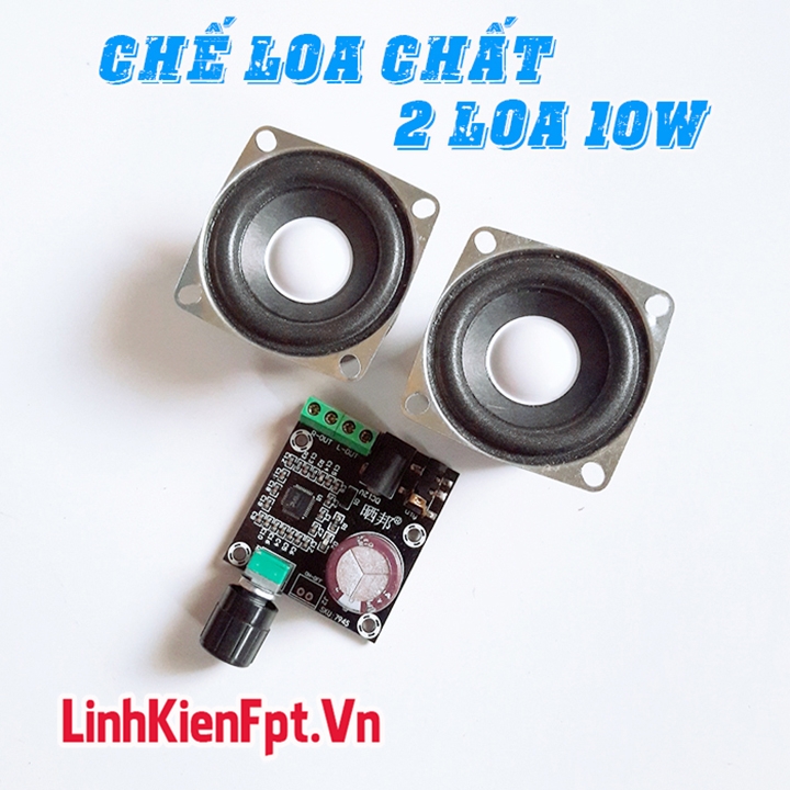 Khuếch Đại Âm Thanh PAM8610 +2 loa 10W Chế Loa Nghe Nhạc