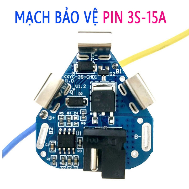 Mạch bảo vệ pin Makita 3S 15A 12.6V, Mạch 3S tam giác