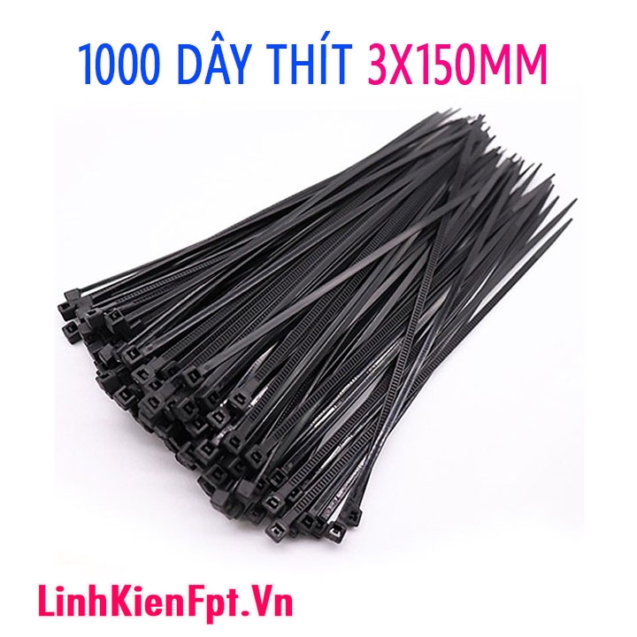 Dây Thít Nhựa  3x150mm 1 Túi