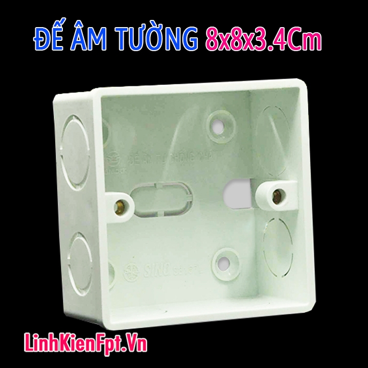 Đế ổ điện âm tường đơn SINO