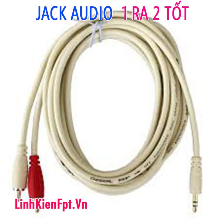 Dây kết nối audio 1 ra 2 dài 1m8