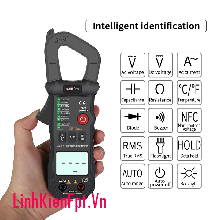 Ampe kìm đo dòng WinAPEX 8201 Sịn