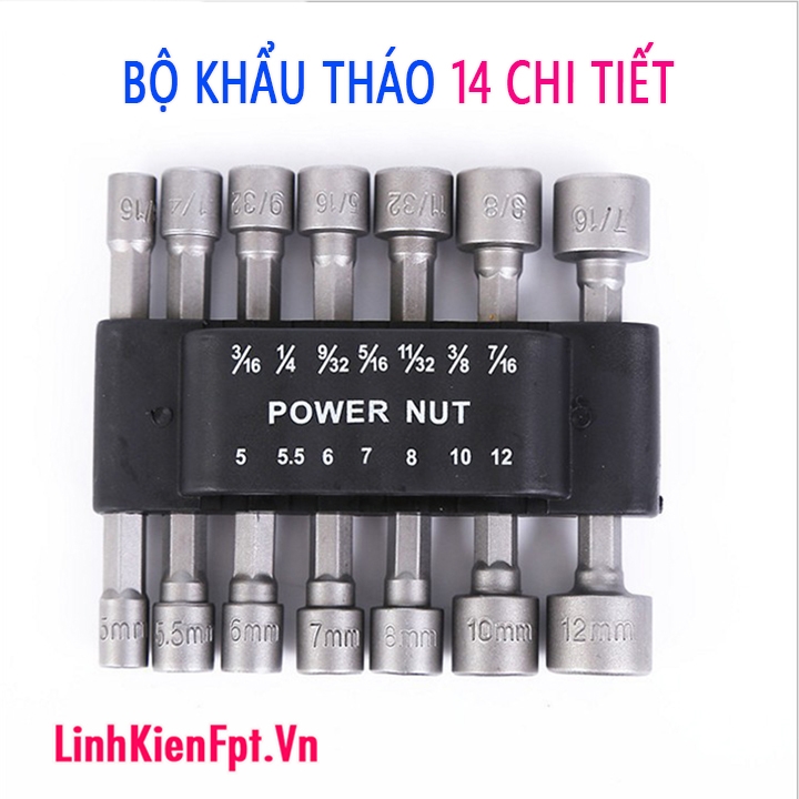 Bộ khẩu đa năng 14 chi tiết