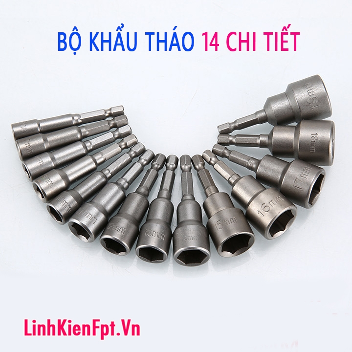 Bộ khẩu sửa chữa 14 chi tiết