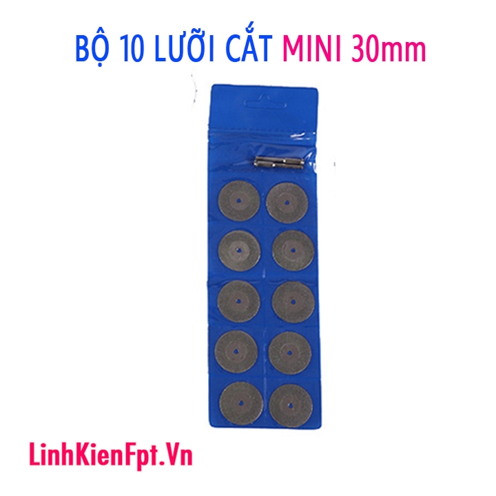 Bộ 10 lưỡi cắt kim cương mini 30mm