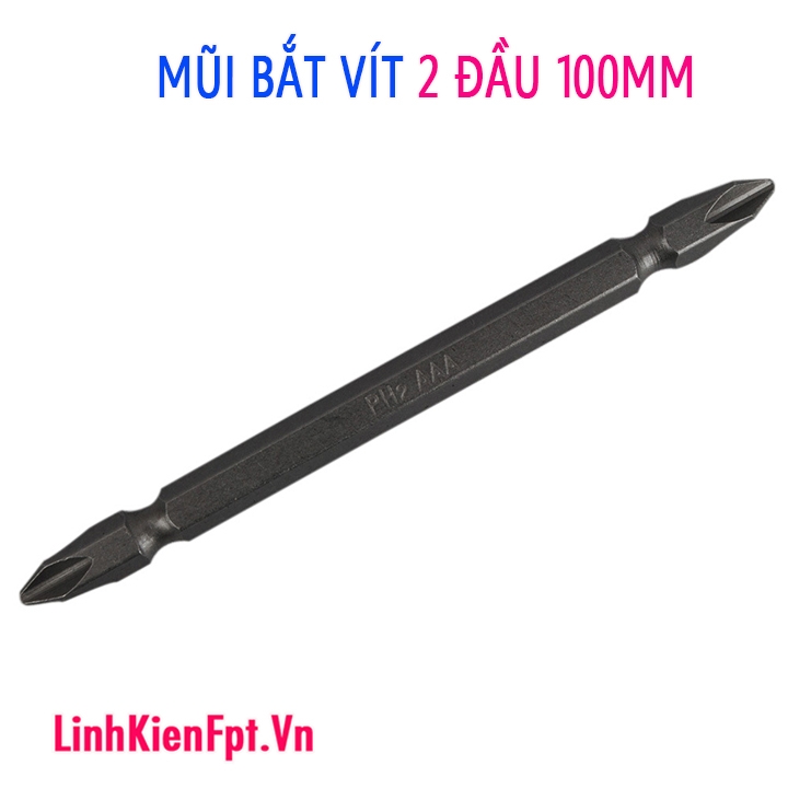 Mũi bắt vít 2 đầu 100mm