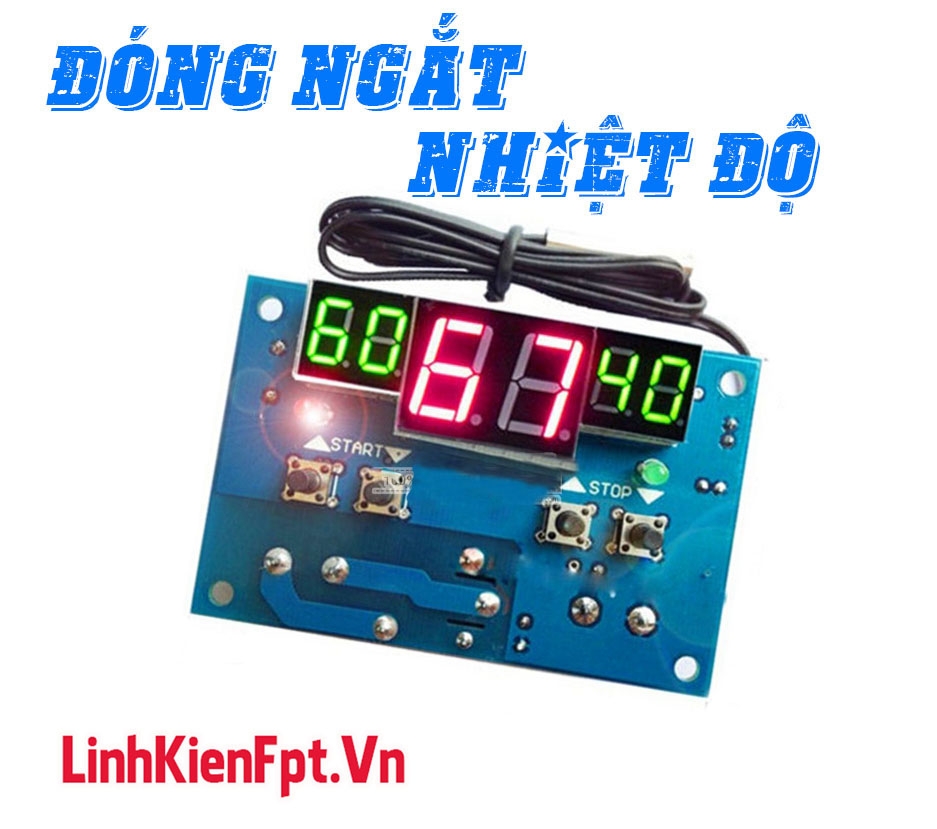 Mạch Đóng Ngắt Theo Nhiệt Độ 12-24V W1401