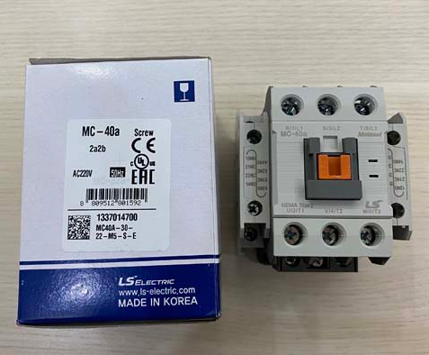 Contactor LS MC-40a AC220 / Khởi động từ 220V - 2NO+2NC - 18.5kW chính hãng