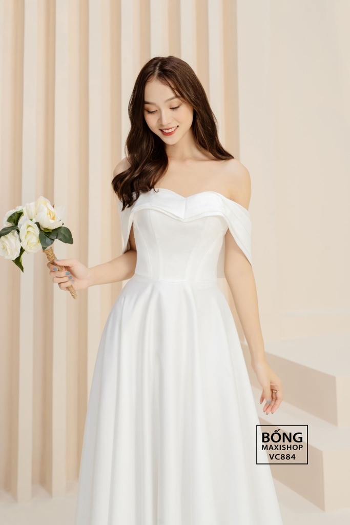 Váy cưới đi bàn luxury-HNL266 - VÁY CƯỚI CAO CẤP LINH NGA BRIDAL