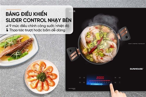 Bếp Từ Đôi Sunhouse SHB555DI