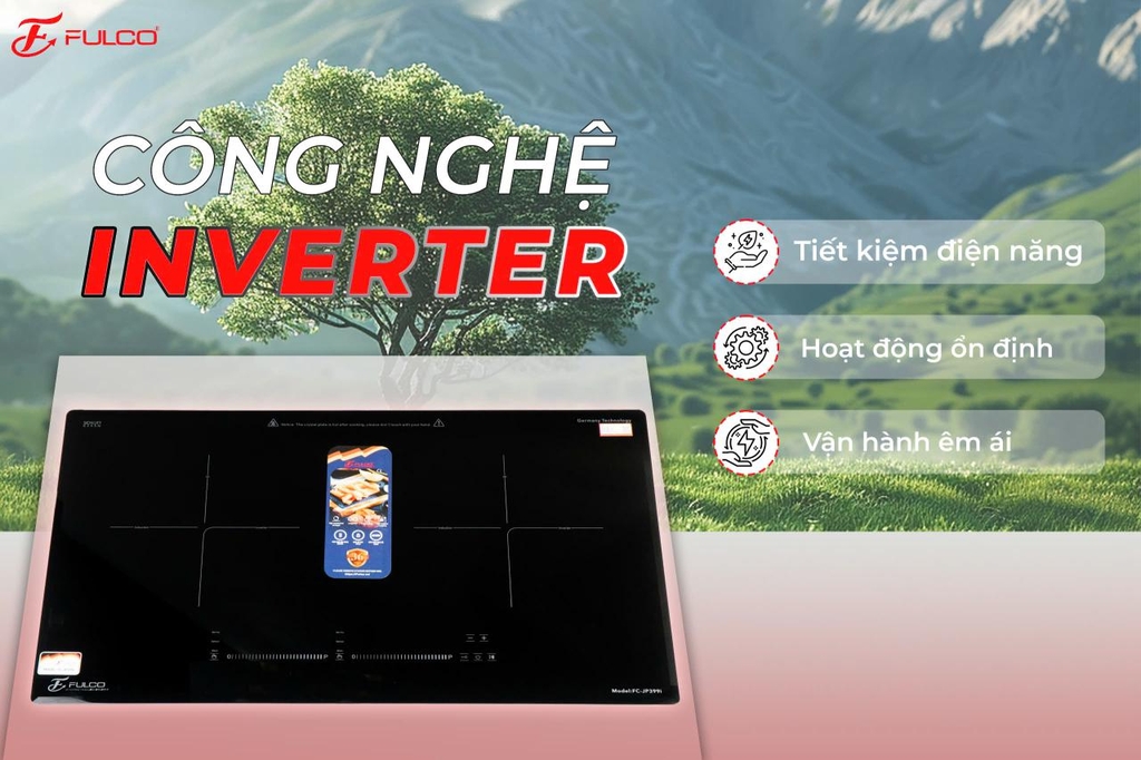 Bếp Từ Đôi Kính Schott Ceran Đức Fulco JP3589i