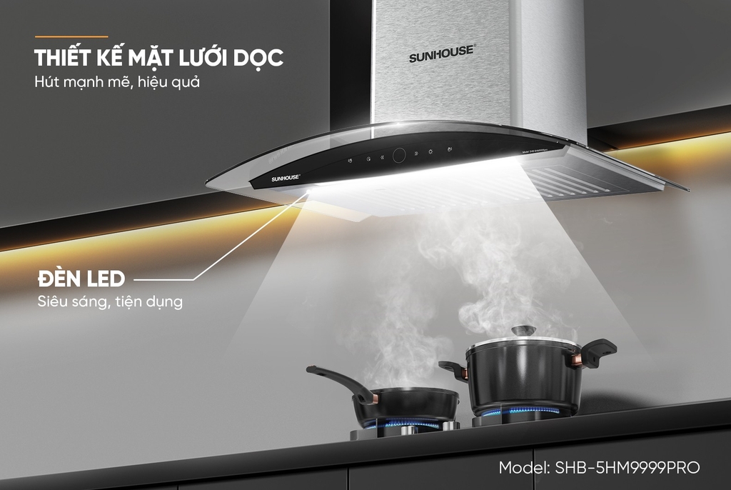 Máy Hút Mùi Sunhouse SHB5HM-9999Pro