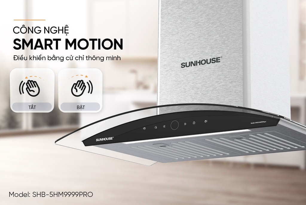 Máy Hút Mùi Sunhouse SHB5HM-9999Pro