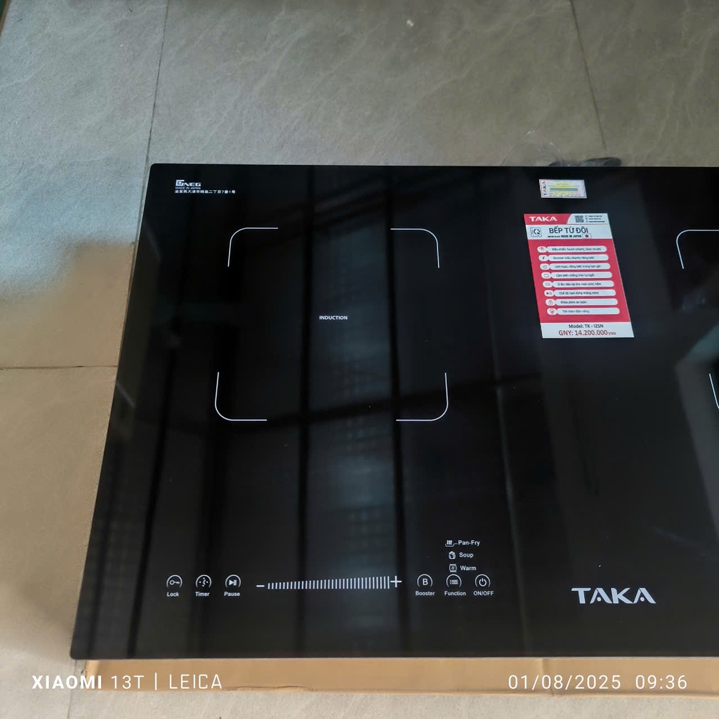 Bếp Từ Đôi Kính Made In Japan TAKA I2SN