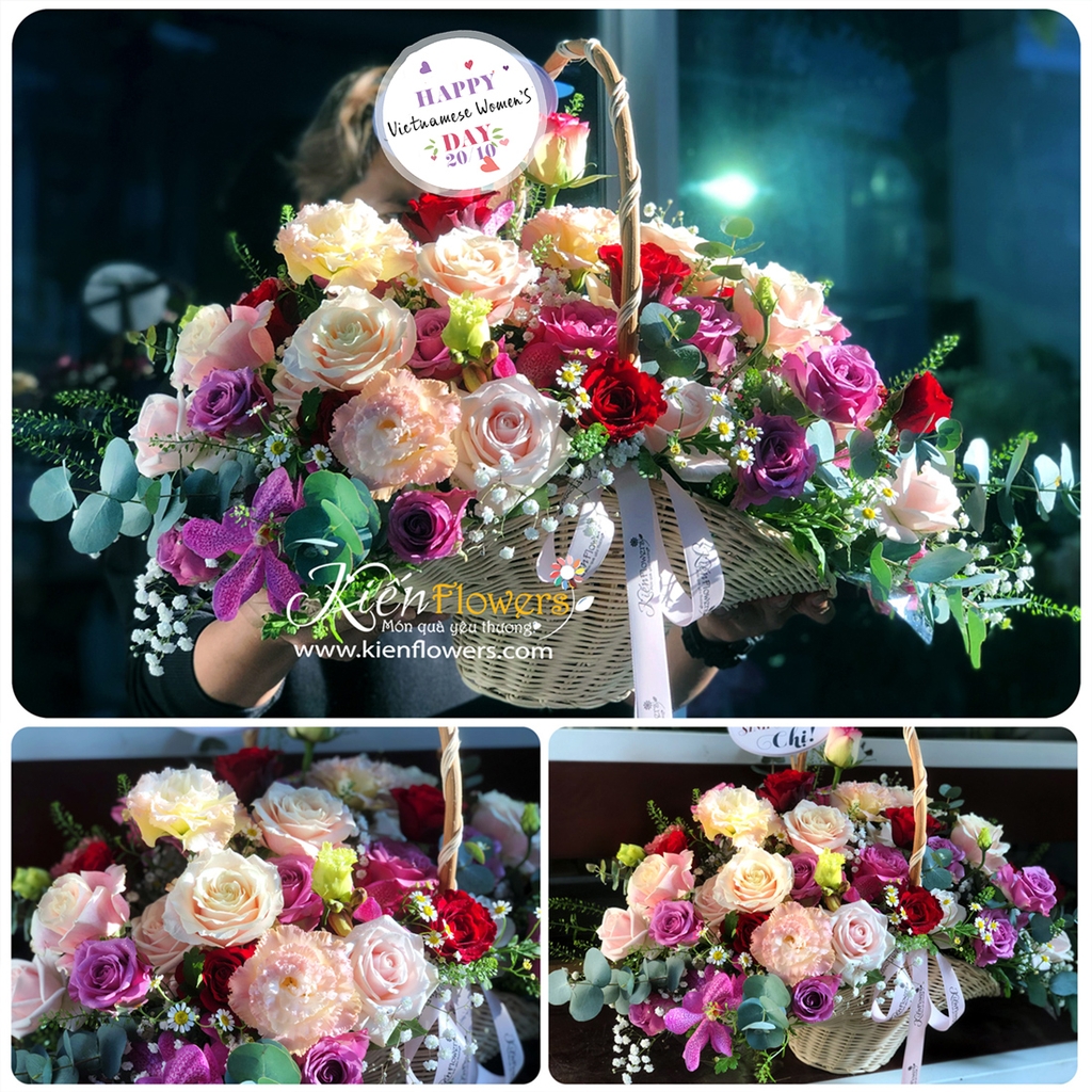 Hoa Tươi Ngày Quốc Tế Ngày 8/3 L Giao Hoa Nhanh. Giá Rẻ. Free Thiệp Cửa  Hàng Hoa Tươi - Kiến Flowers