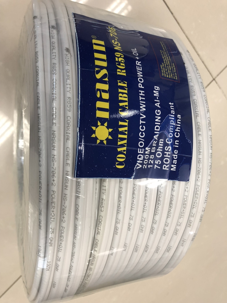 Cáp đồng trục, dây đồng trục, dây cáp đồng trục, cáp rg59 Máy Tính Nasun