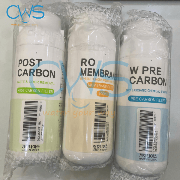 Ảnh Thực Tế Bộ Lõi Lọc Nước Chungho Espre Caffe Tại Showroom CWS