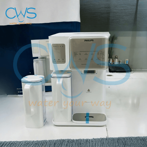 Ảnh Thực Tế Sự Nhỏ Gọn Của Máy Lọc Nóng Lạnh Philips ADD6922CG/97