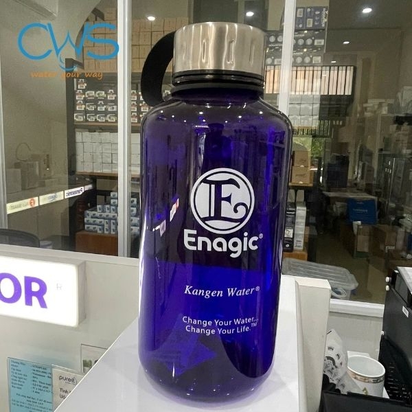 Hình Ảnh Thực Tế Bình Chuyên Dụng Đựng Nước Ion Kiềm 1L Enagic Kangen