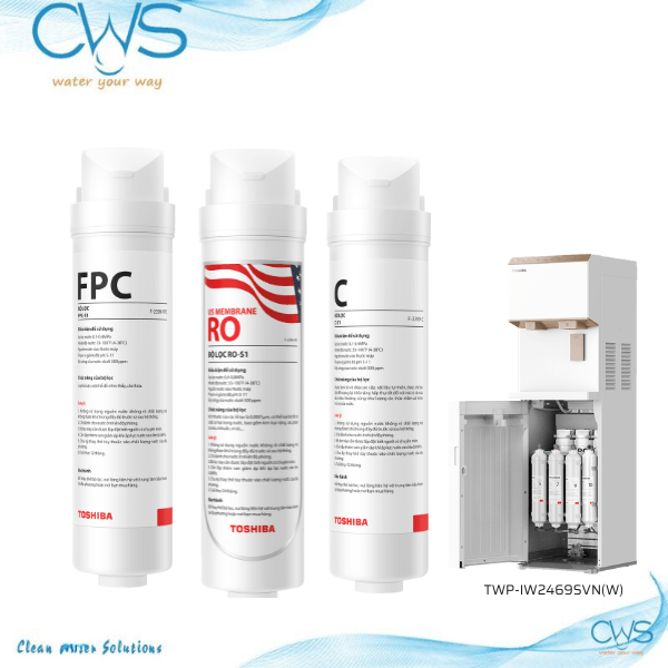 Bộ 3 Lõi Lọc Nước Toshiba TWP-IW2469SVN(W) FPC-RO-C