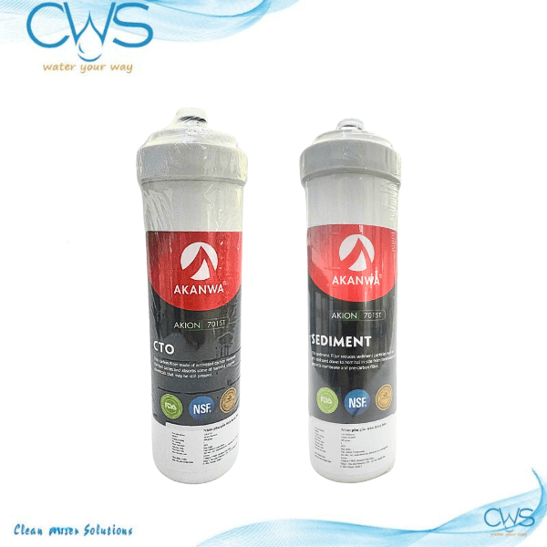 Bộ Lõi Lọc AKANWA AKION 701ST iON  - Combo Sediment + CTO