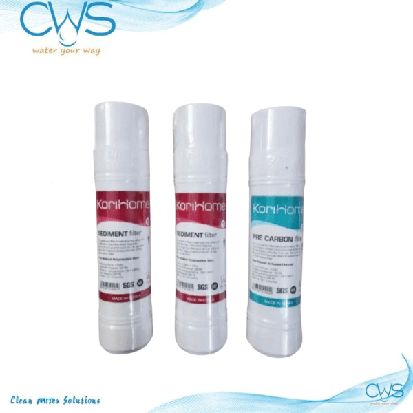 Bộ lõi lọc Korihome (2 Sediment, 1 Pre-Carbon)