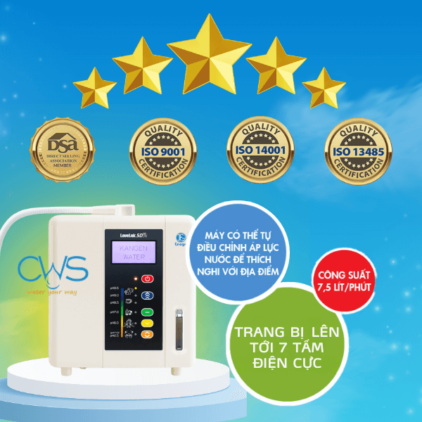 Các Chứng Nhận Về Chất Lượng Của Máy Ion Kiềm Kangen Leveluk SD501DX